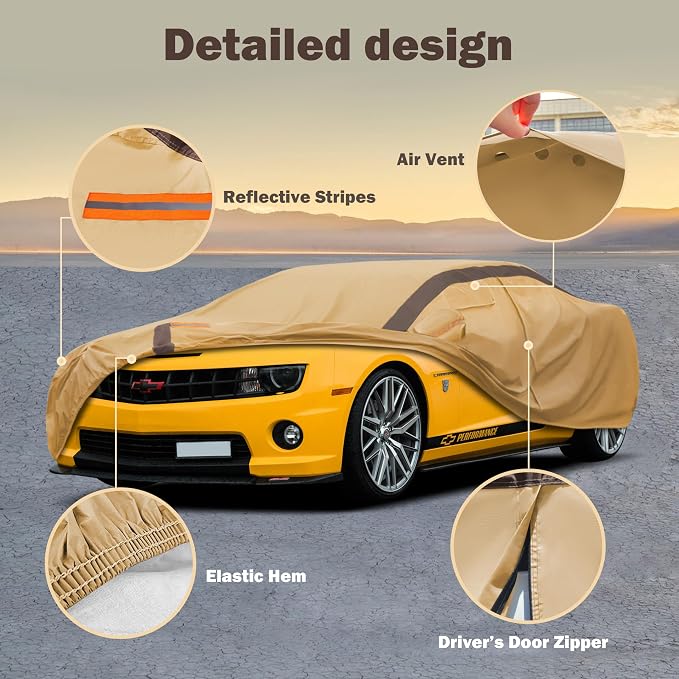 Camaro Car Cover Waterproof All Weather Compatible - Image 2
