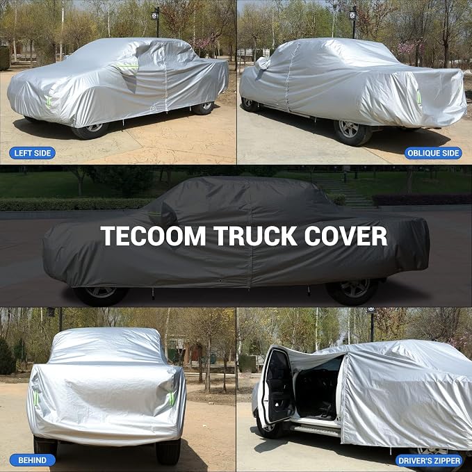 Tecoom Truck Cover Waterproof All Weather, Breathable Light Shell Full Exterior - Image 3