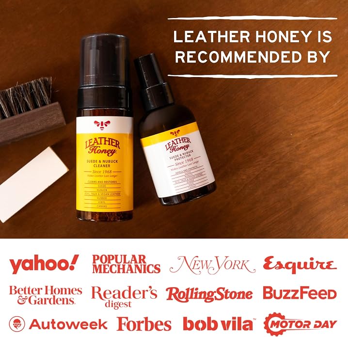 Leather Honey Suede & Nubuck Care Kit: Cleaner, Suede Brush & Eraser: Clean - Image 7