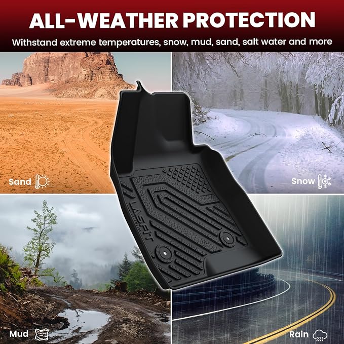 LASFIT Floor Mats & Cargo Mat for Buick Encore GX 2020-2026, TPE All Weather - Image 6