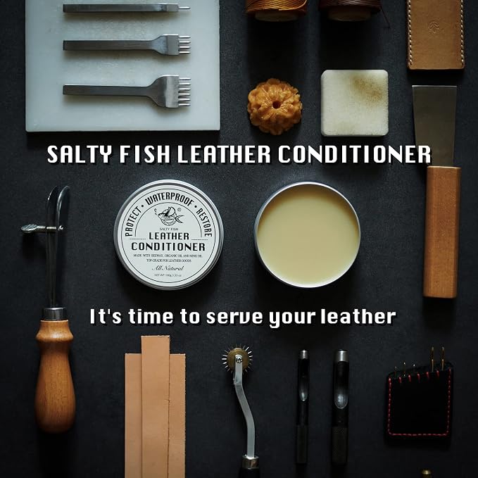 SALTY FISH All-Natural Leather Conditioner and Cleaner, Made - Image 8