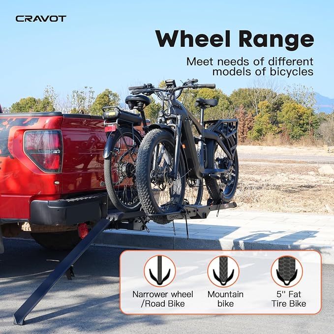 CyberRack E2 Ebike Rack, 200 lbs Capacity Foldable Bike Racks - Image 5