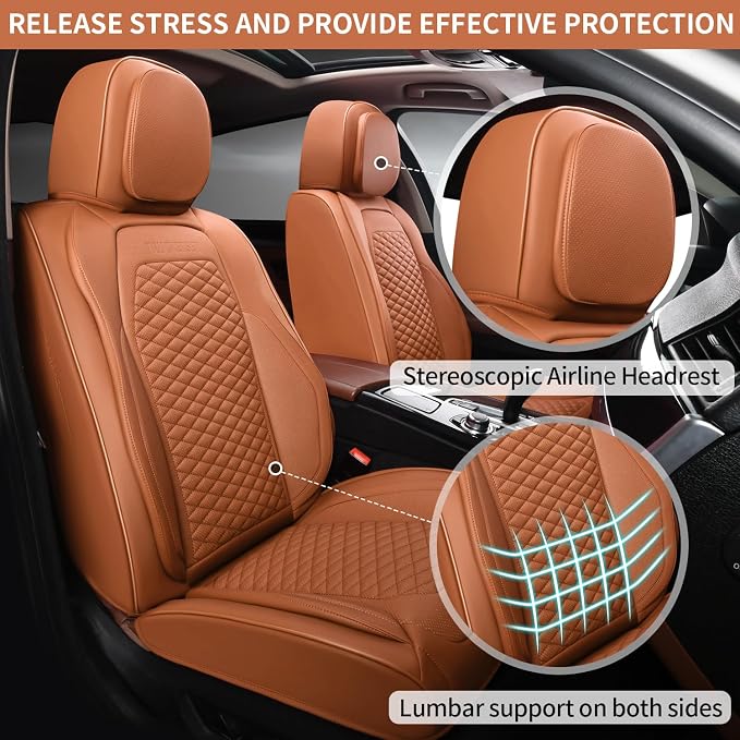 Car Seat Covers Full Set Leather Seat Covers Automotive Seat Covers Universal - Image 2