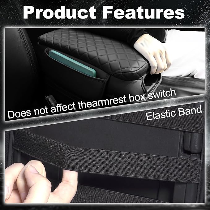 Center Console Armrest Cover for 2011-2020 Dodge Journey Cushion Pad Armrest - Image 2