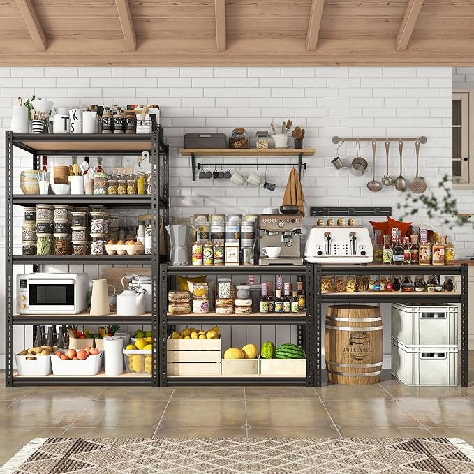 REIBII 2000LBS Garage Shelving Heavy Duty Storage Shelves 72" H Metal Shelving - Image 5