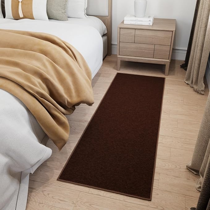 Ottomanson Hallway Runner Rug 2'2" x 6' Non Slip Solid Area Rugs Easy to Clean - Image 11