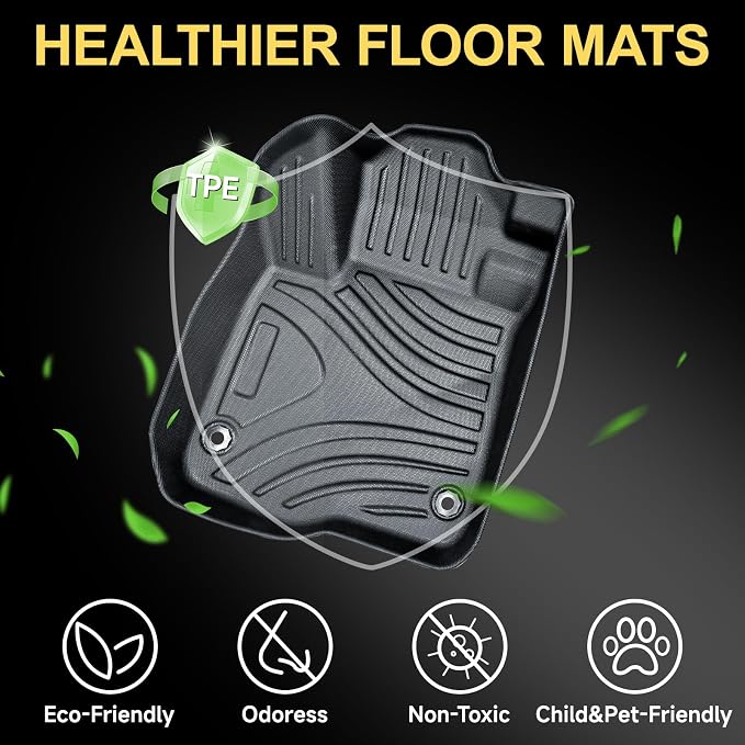 Full Set Floor Mats Custom Fit for 2023 2024 2025 Honda CR-V All Weather Floor - Image 5