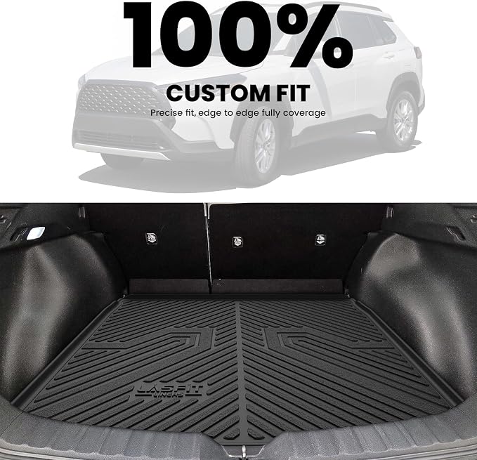 LASFIT Cargo Mat for Toyota Corolla Cross 2022-2025, Custom Fit All-Weather TPE - Image 4