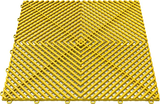 15.7"x15.7" Garage Flooring Tiles, Non-Slip Interlocking Plastic Garage Floor by Home