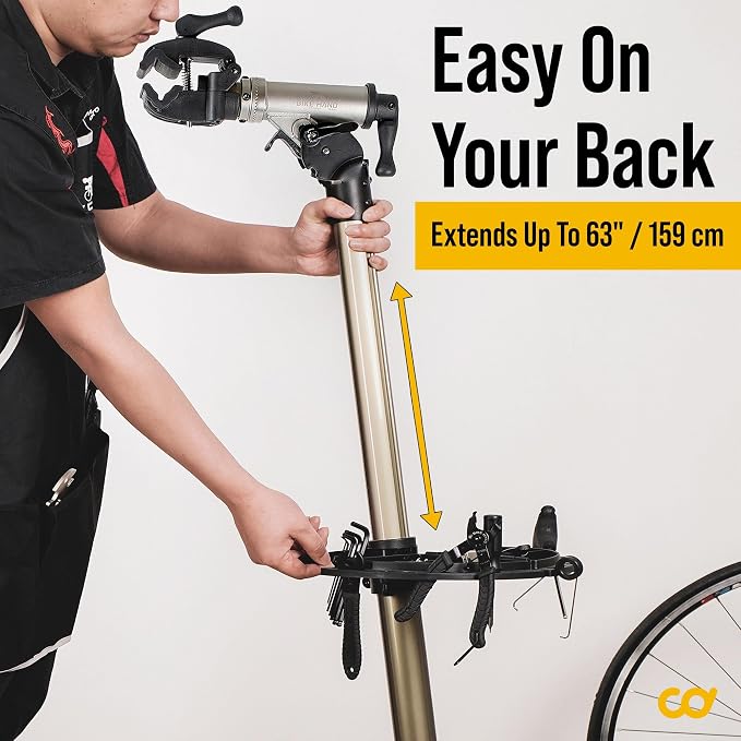 BikeHand Bike Repair Stand | Lightweight & 360 Adjustable Home Bicycle - Image 4