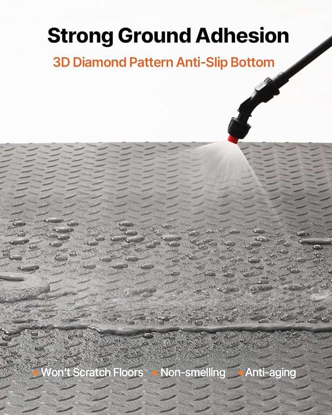 VEVOR Diamond-Plate Flooring Roll, SBR Rubber Mat, Gym & Garage Industry - Image 4