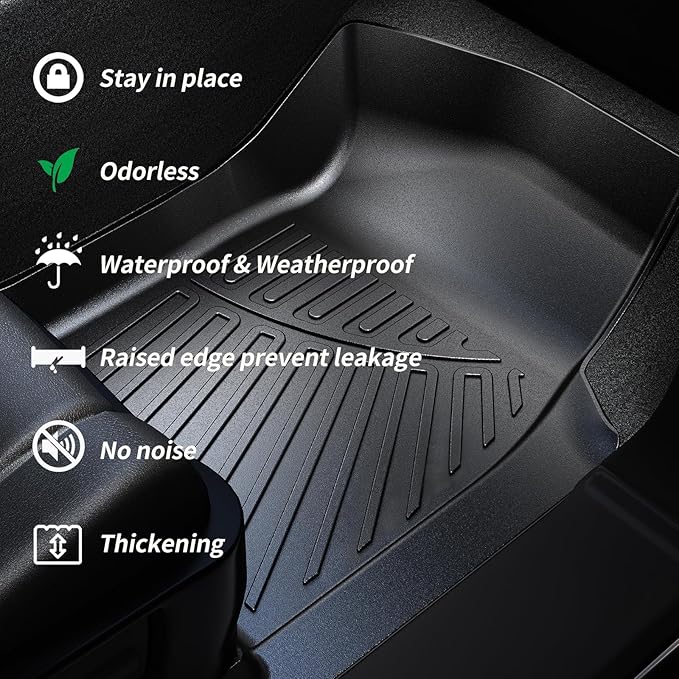 Trunk Mat & Backrest Mat for 2025 Nissan Murano TPE All Weather Protection - Image 4