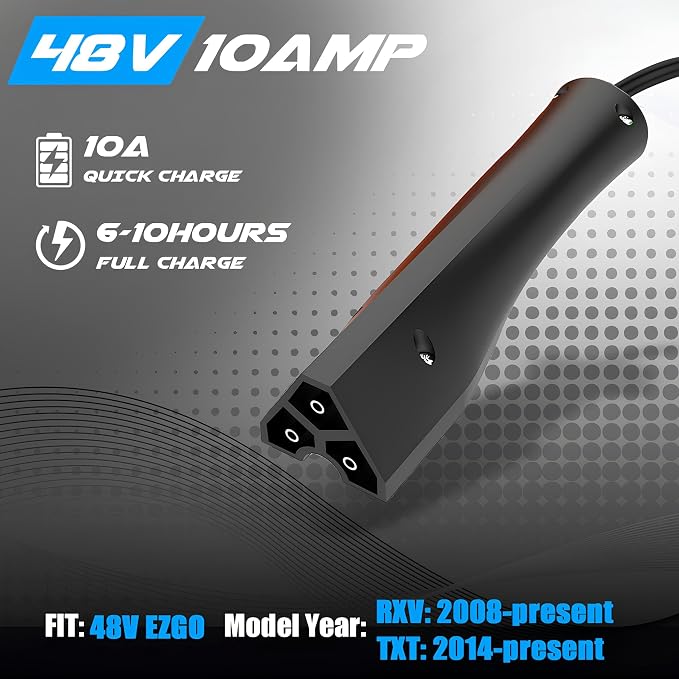 10 Amp 48 Volt Golf Cart Battery Charger - Image 2