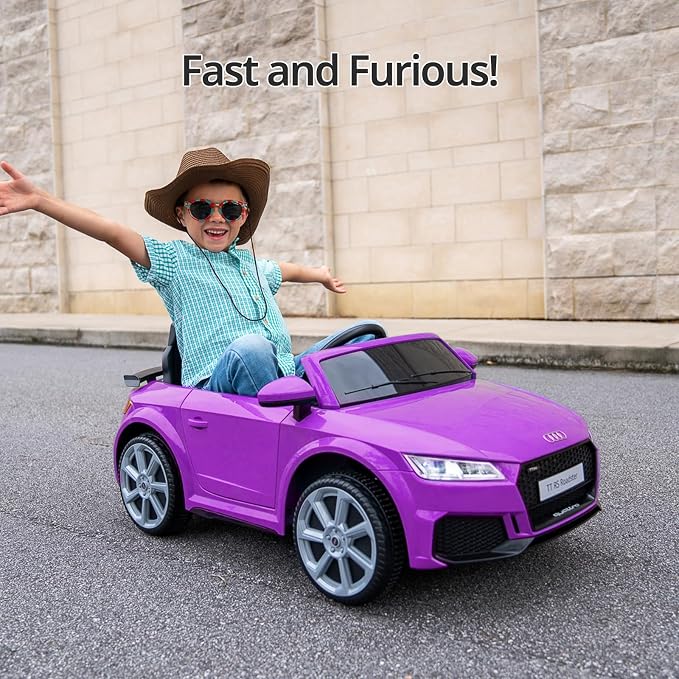 Electric Car for Kids, Licensed Audi 6V Kids Ride on Car Toy for Toddlers - Image 2