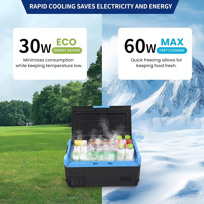 30L Car Refrigerator Freezer, 32QT Single Zone Portable Fridge - Image 3