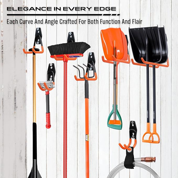 Garage Tool Storage Wall Hook Assortment Set: 15PCS Heavy Duty Large Hanger - Image 7