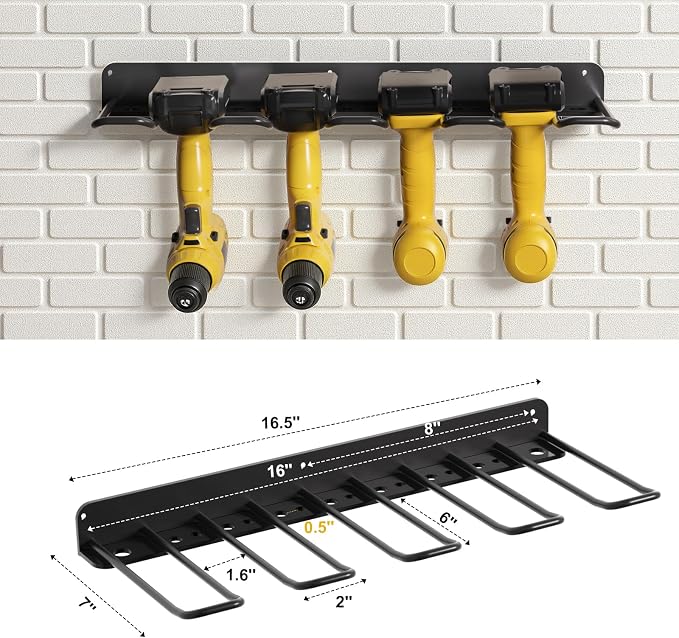 oviitech Power Tool Organizer Wall Mount，Power Tool Storage Rack - Image 4