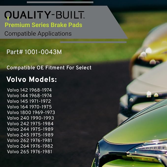 Premium Semi-Metallic Front Brake Pads Compatible - Image 3