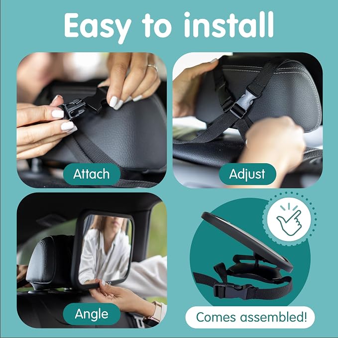 Onco Baby Car Mirror & Car Window Shades Bundle - Image 6