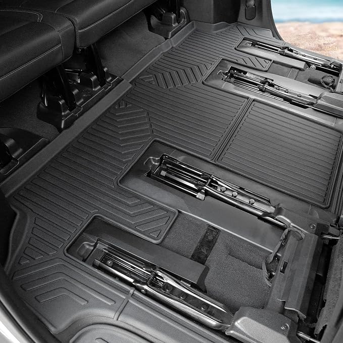 Floor Mats Set for 2021-2025 Chevy Suburban 7 Seats/GMC Yukon XL Accessories - Image 4