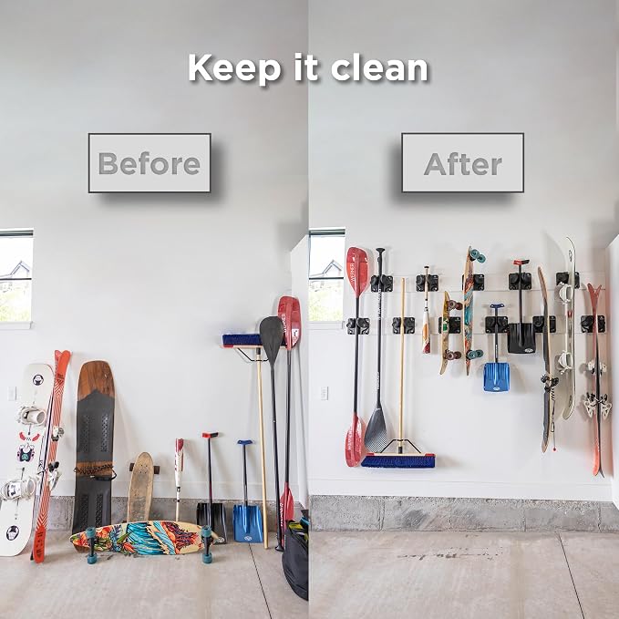 Ultimate Wall Storage Rack for Skis and Snowboards | Damage-Free Storage | Fits - Image 3