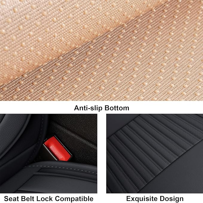 LINGVIDO Car Seat Covers, Breathable and Waterproof Faux Leather Automotive - Image 7