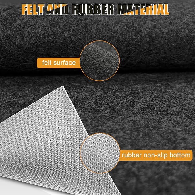 7.8x16 FT Garage Floor Mat for Golf Cart, Mid-Size SUV, Non-Slip Heavy Duty Oil - Image 3
