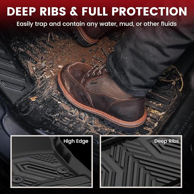 LASFIT Floor Mats & Cargo Liner 2015-2020 & Only 7/8 Seats - Image 8