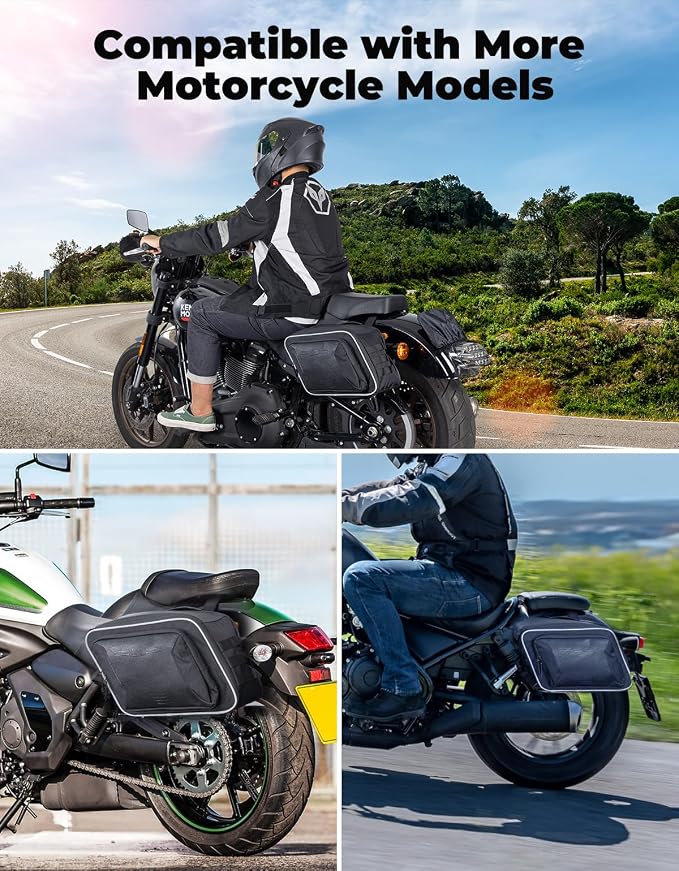 KEMIMOTO Motorcycle Saddlebags Expandable 22-30L - Image 7