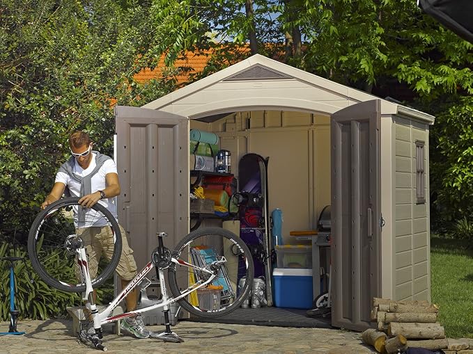 Keter Factor Large Resin Outdoor Storage Shed - Image 10