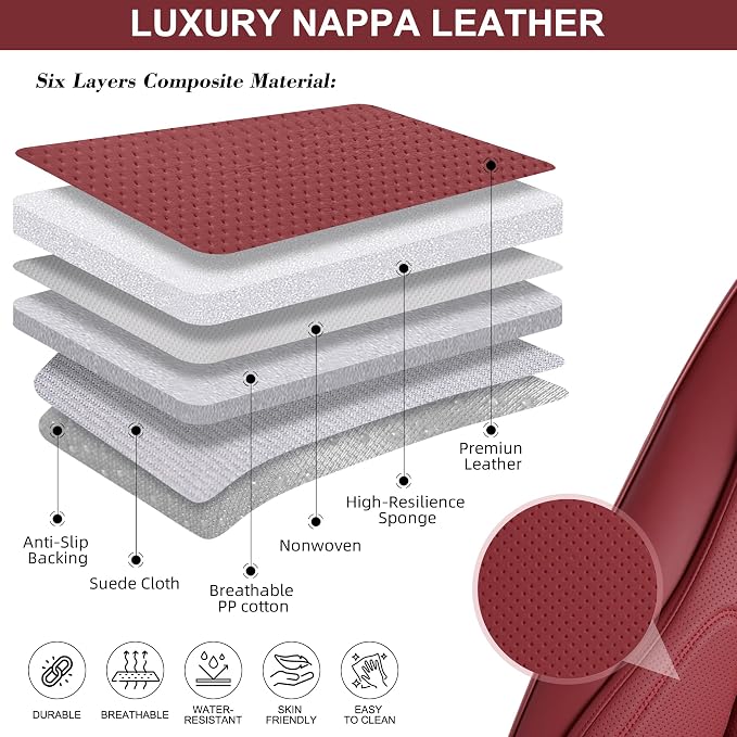 Car Seat Covers Full Set, Front and Rear Seat Covers - Image 5