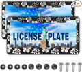Automotive Exterior Accessories Black and White License Plate Frames Beautiful by Unknown