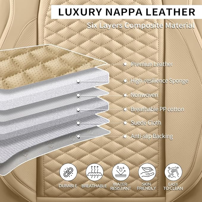 Car Seat Covers Full Set Leather Seat Covers Automotive Seat Covers Universal - Image 6
