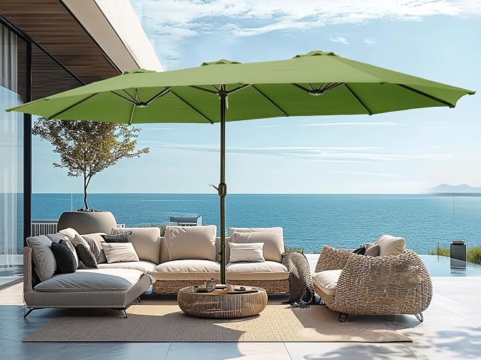 PHI VILLA 15ft Large Patio Umbrellas by PHIVILLAThepioneerofcomfortablehouseholdsupplies