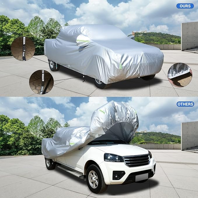 Tecoom Truck Cover Waterproof All Weather, Breathable Light Shell Outdoor - Image 5