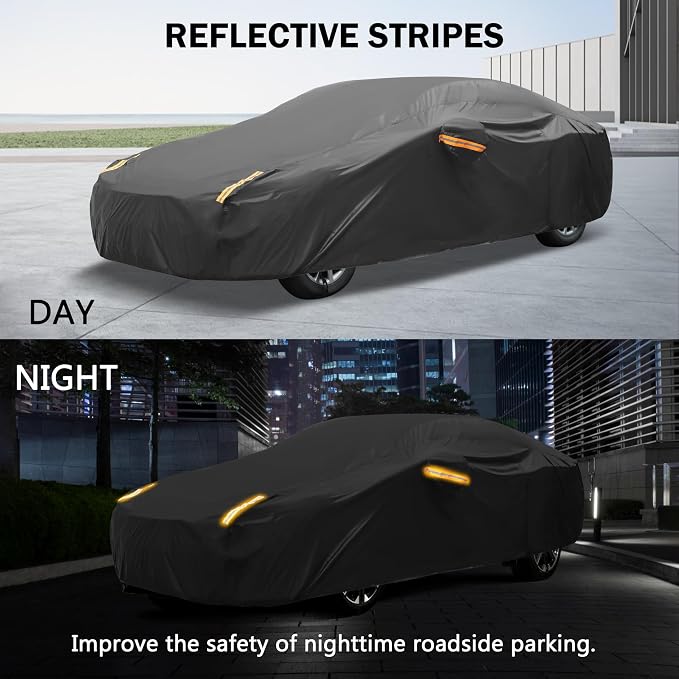MORNYRAY Compatible with Mazda MX-5, Car Cover Outdoor Waterproof Sun Rain Snow - Image 4