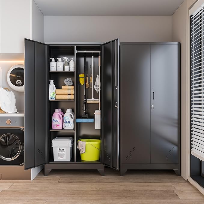 61" H Metal Storage Cabinet, Storage Shed - Image 7