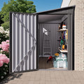 4x9 FT Lean to Shed with Windows, Metal Sheds & Outdoor Storage with 6 Vents by Jaxenor