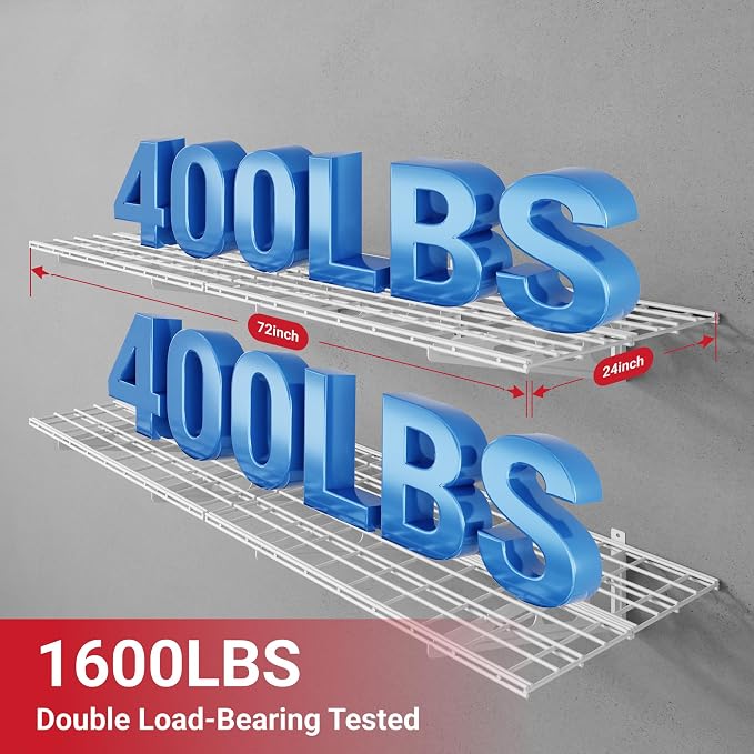 FLEXIMOUNTS 2-Pack 2x6ft Garage Shelving - Image 2