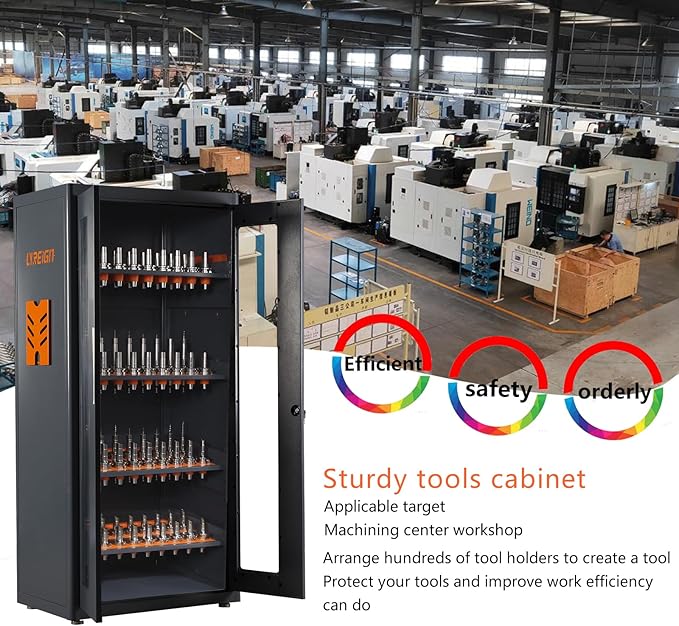 BT50 CNC Tool Cabinet, CAT50 Multi-Purpose CNC Tool Rack, Mass Storage CNC Tool - Image 6