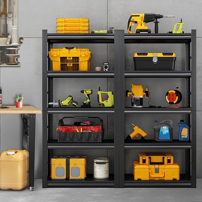 TOPKEY Metal Storage Shelf Garage Storage Shelves, Heavy Duty 5-Tier Utility - Image 2