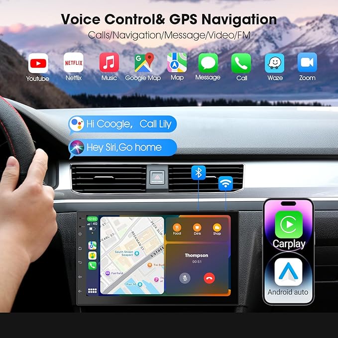Wireless CarPlay Screen for Car & Android Auto Head Unit - Image 3