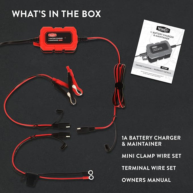 Weego 1A Battery Maintainer/Trickle Charger - Image 5