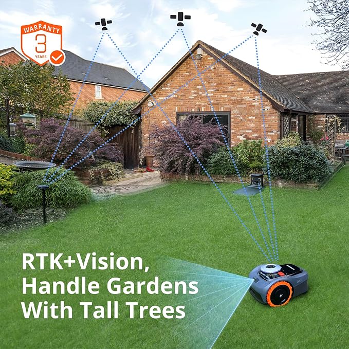 Segway Navimow i110N Robot Lawn Mower Perimeter Wire Free 1/4 Acre RTK+Vision - Image 4