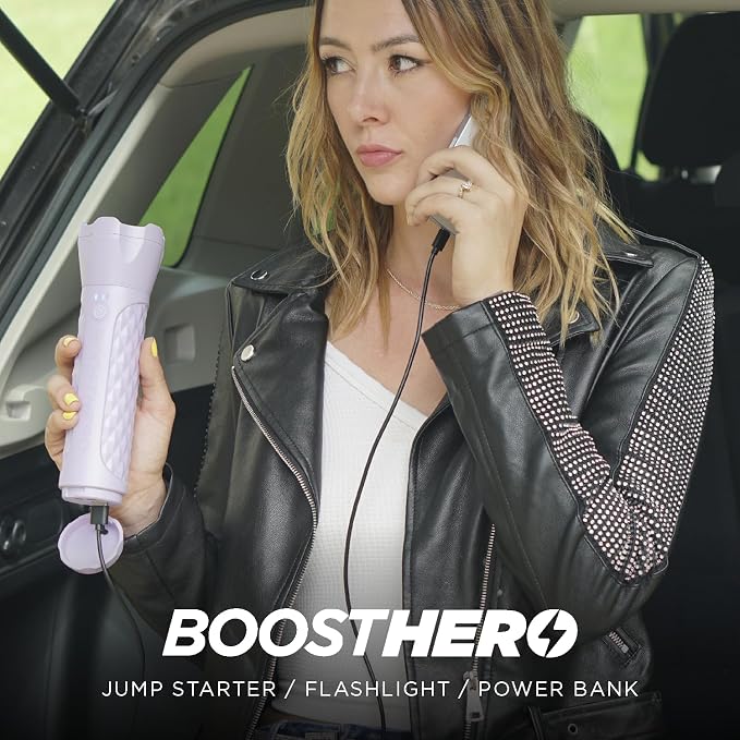 BoostHero Portable Car Battery Jump Starter, 000mAh Power Bank, LED Flashlight - Image 5