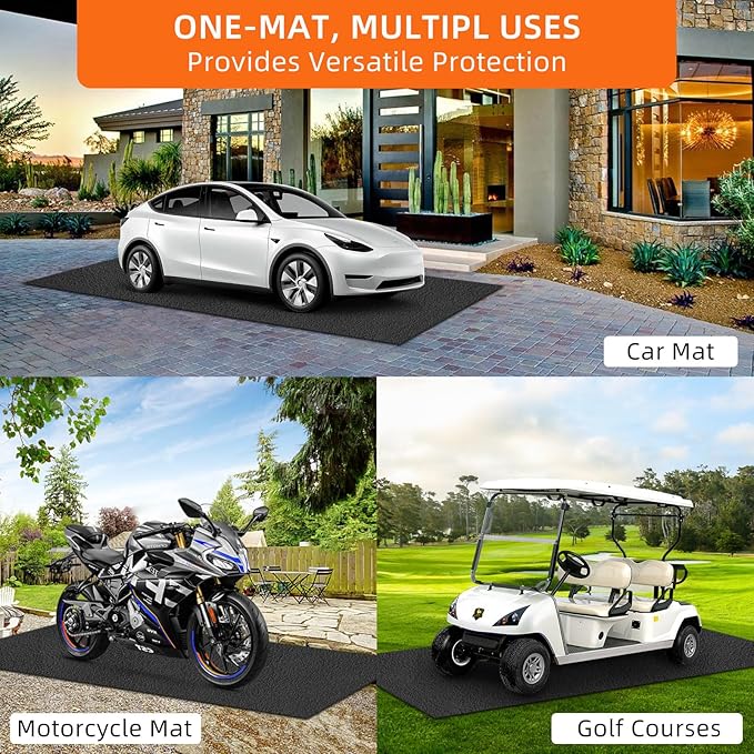 Garage mats for Floor, 8.5 x 6.6 Ft, Garage Floor mats for Under car, Oil Spill - Image 7