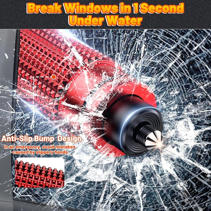 Safehammer - Safe Hammer Glass Breaker Under Water, Upgraded Antiskid, Car - Image 2