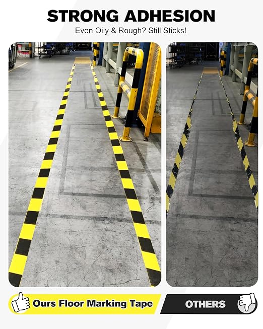 Floor Marking Tape, 2 INx108FT Strong Adhesive Caution Tape, High Durability - Image 2