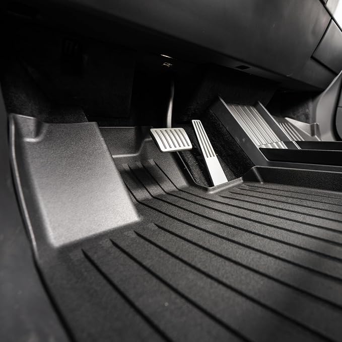 OEDRO Floor Mats Fit for Tesla Cybertruck 2024 2025, TPE All Weather Floor - Image 3