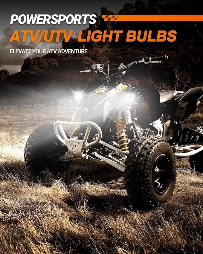 SEALIGHT H4/9003/HB2 Driving Light Bulbs, 36000LM Super Bright 9003 Dual Beam - Image 7